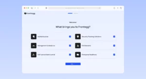 Frontegg’s New Onboarding Flow